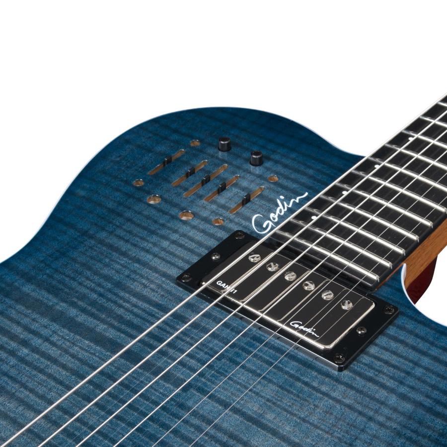 Godin Multiac A 6 ULTRA Denim Blue Flame