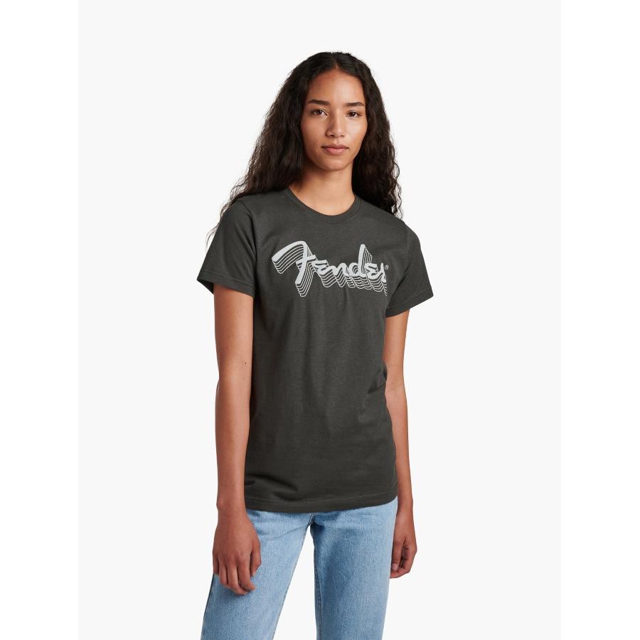 FENDER Reflective Ink T-Shirt Charcoal XL