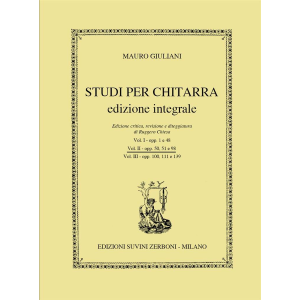 Giuliani Studi Per Chitarra Ed. Integrale Vol.2 Op 50,51 E 98