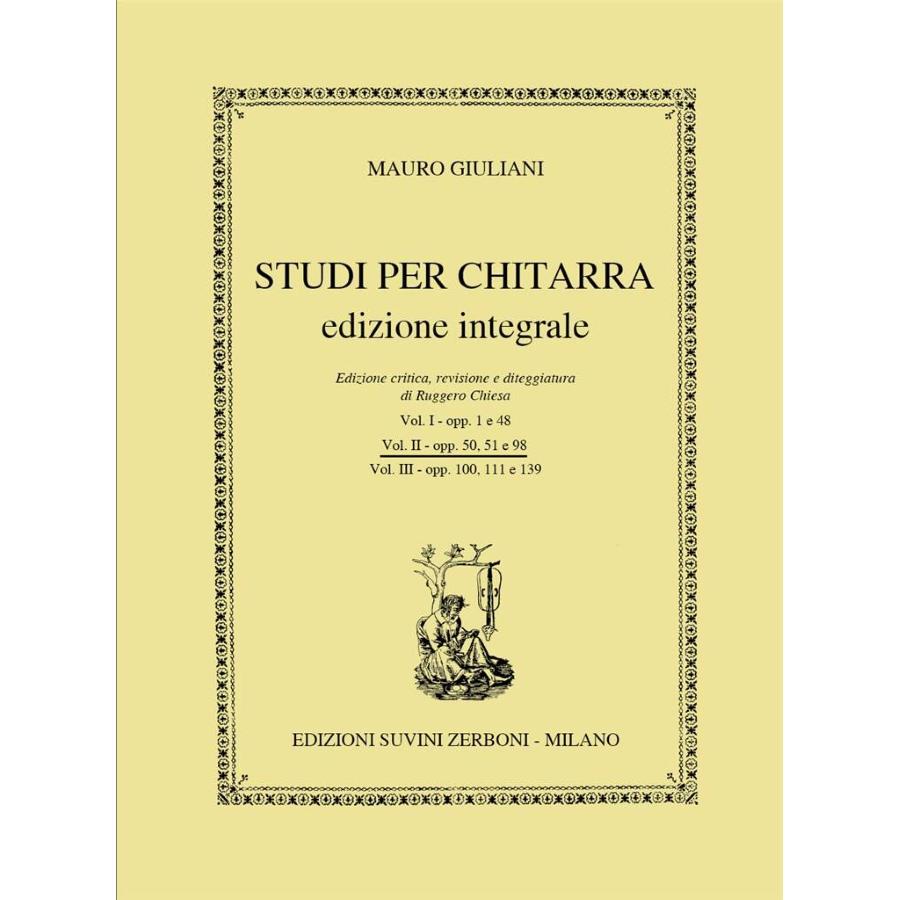 Giuliani Studi Per Chitarra Ed. Integrale Vol.2 Op 50,51 E 98