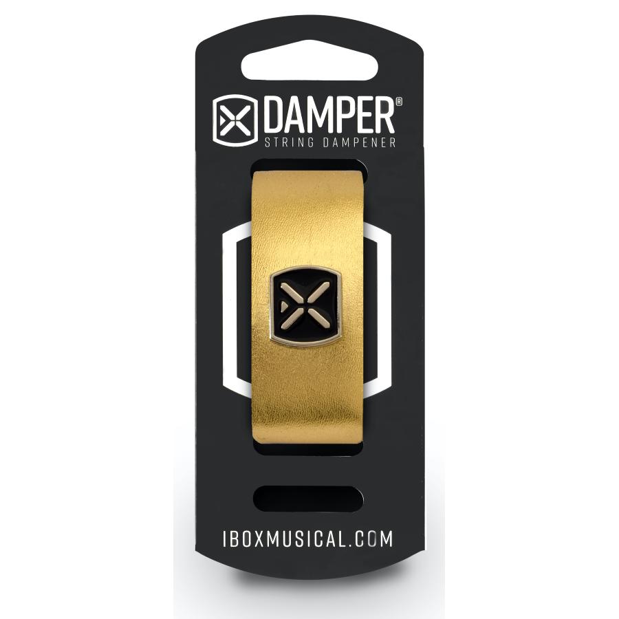 IBOX MUSICAL Damper DM SM02 Metallic Gold Leather / Iron Tag