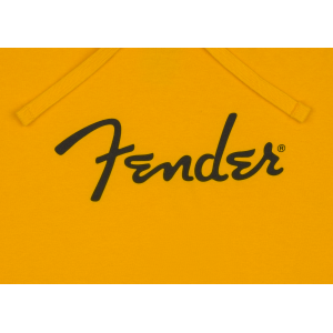 FENDER Felpa Con Cappuccio Spaghetti Logo Butterscotch XL