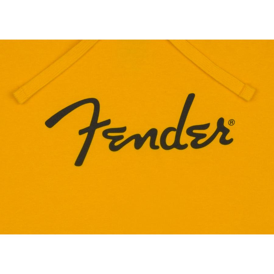 FENDER Felpa Con Cappuccio Spaghetti Logo Butterscotch XL
