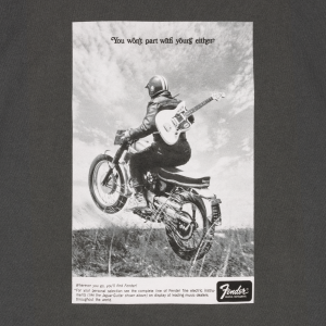 FENDER Maglietta Vintage Ad Biker Grafite M