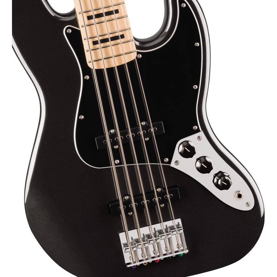 SQUIER Affinity Series Active Jazz Bass V Black Metallic