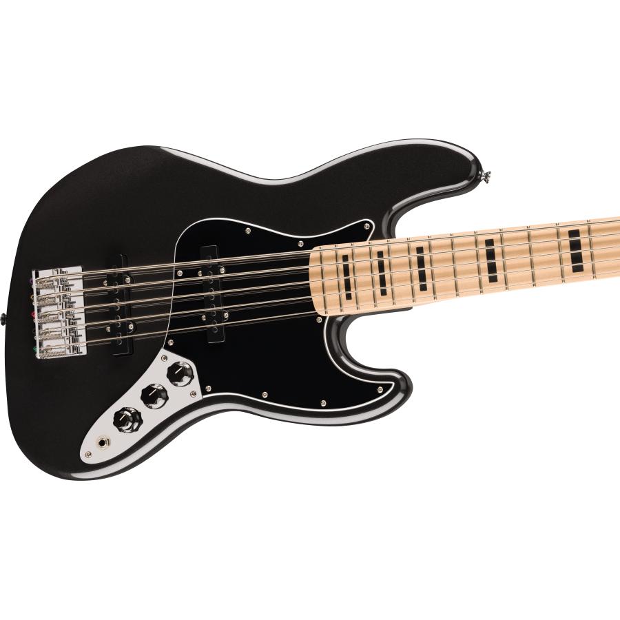 SQUIER Affinity Series Active Jazz Bass V Black Metallic