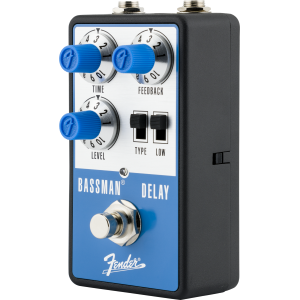 FENDER Pedale Bassman Delay Blu e Argento