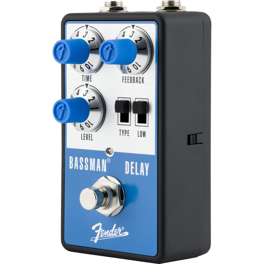 FENDER Pedale Bassman Delay Blu e Argento