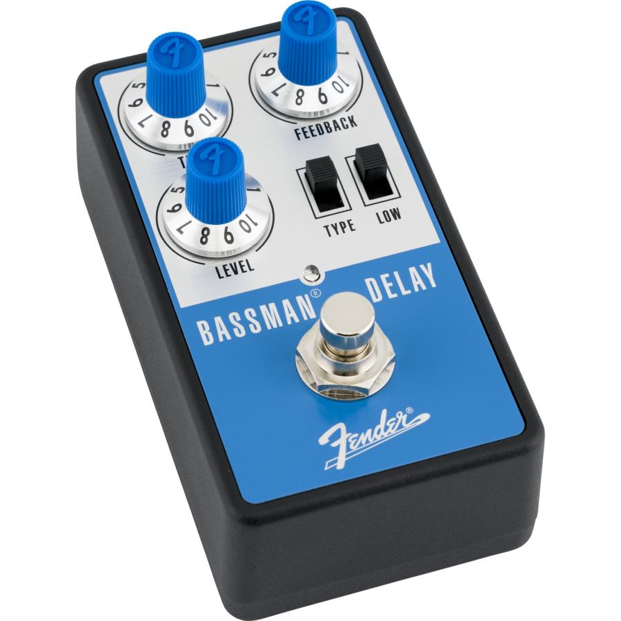 FENDER Pedale Bassman Delay Blu e Argento