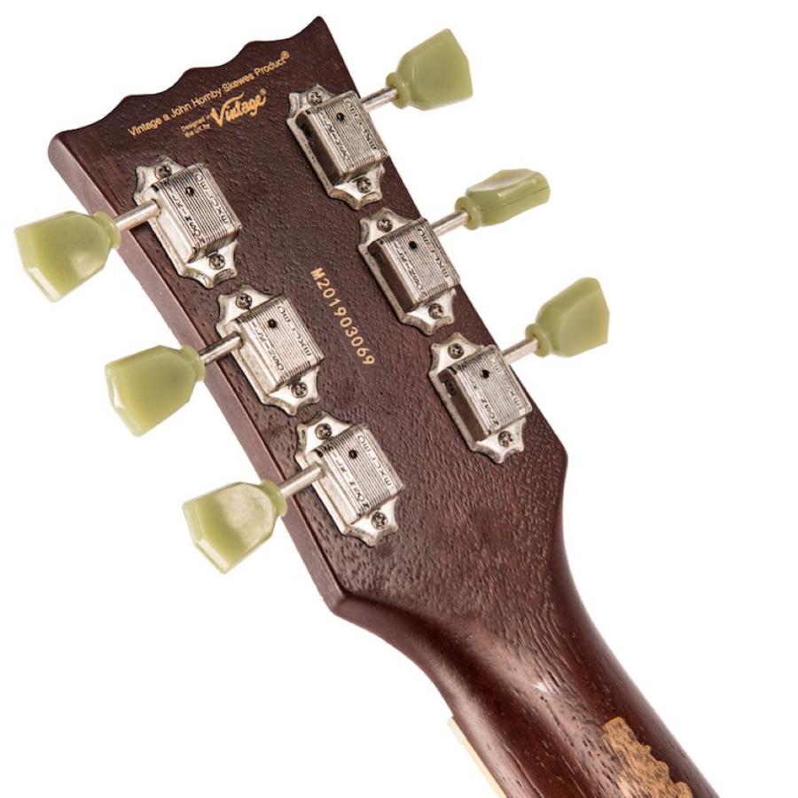 VINTAGE Chitarra Elettrica V100 Icon Distressed Tobacco