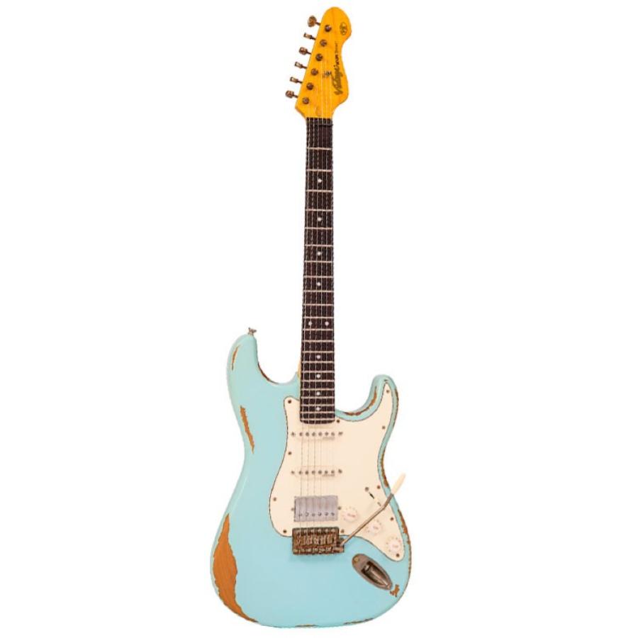 VINTAGE Chitarra Elettrica V6 HSS Icon Gloss Distressed