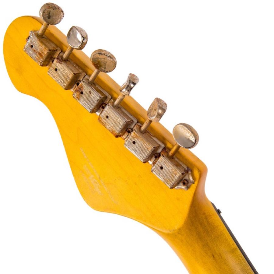 VINTAGE Chitarra Elettrica V6 Icon Distressed Firenza Rosso
