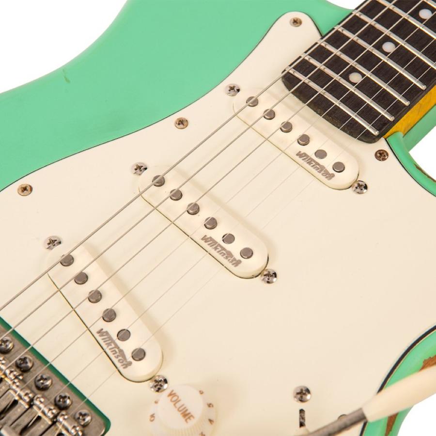VINTAGE Chitarra Elettrica V6 Icon Distressed Ventura Verde