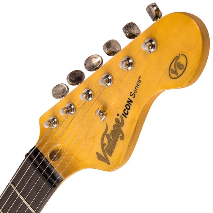 VINTAGE Chitarra Elettrica V6 Icon Distressed Ventura Verde