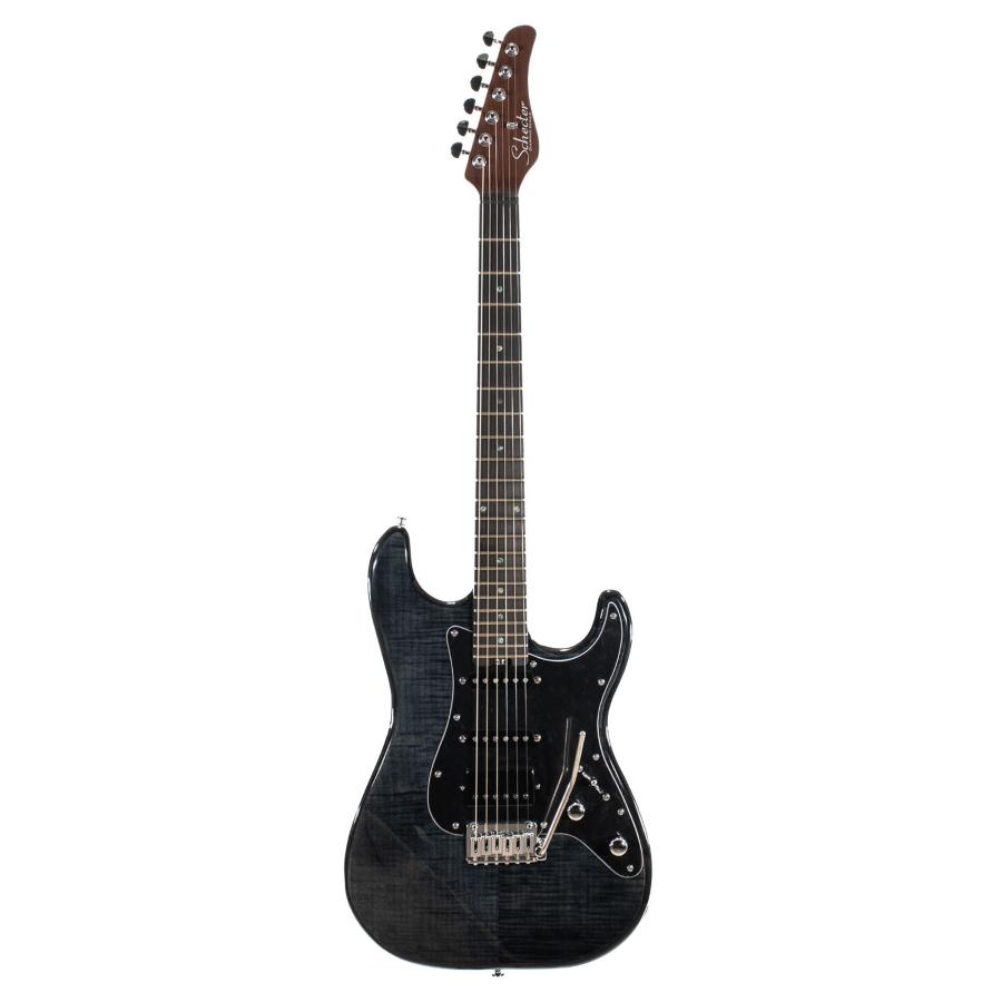 SCHECTER R66 Elite II Ebony Traditional See-Thru Black