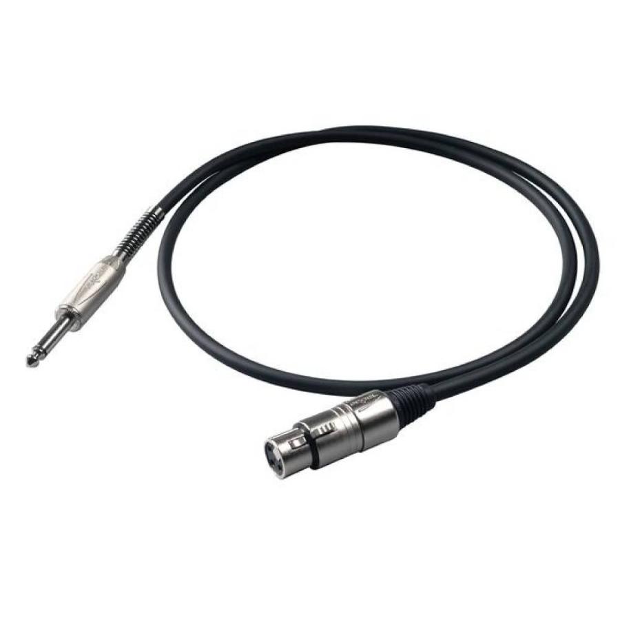 PROEL BULK200LU10 cavo 1 jack maschio mono 6.3 >> xlr femmina mt 10
