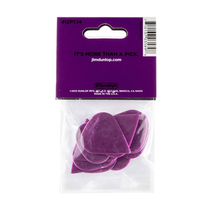 DUNLOP 412p 1.14 tortex sharp purple plettro