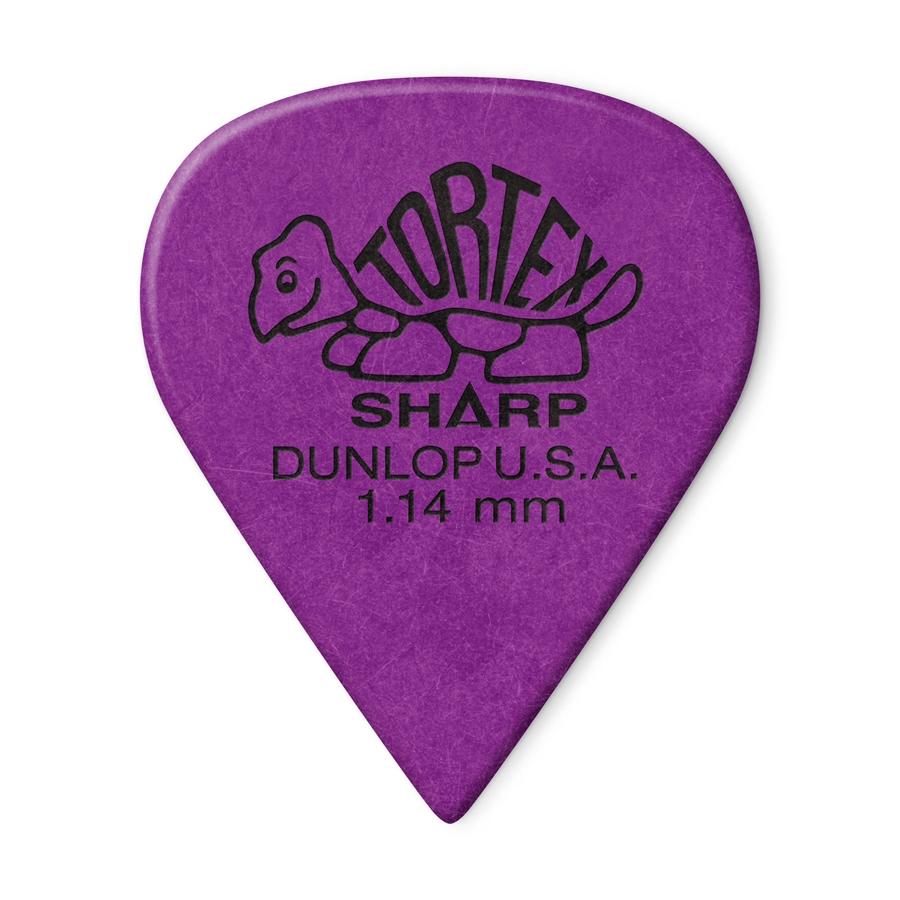DUNLOP 412p 1.14 tortex sharp purple plettro