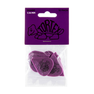 DUNLOP 412p 1.14 tortex sharp purple plettro