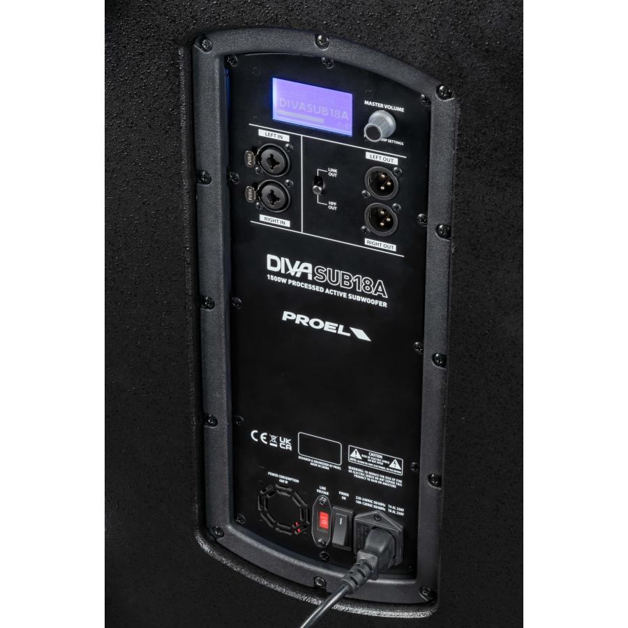 PROEL DIVASUB18A Subwoofer attivo 18" 1500W
