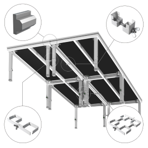 PROEL MOD04LL2 GANCIO ACCOPIATORE PER DUE GAMBE PALCO MODULARE