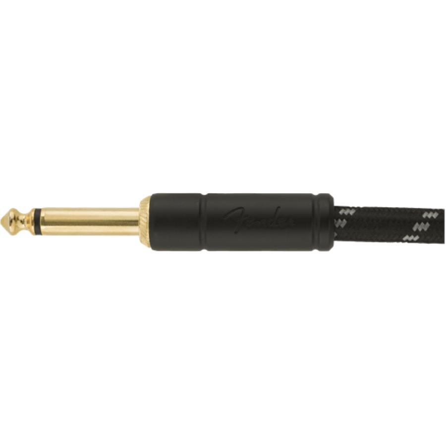 Fender Deluxe cavo strumento diritto/angolo 3 Mt Black Tweed