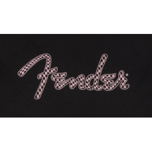 FENDER Maglietta Spaghetti Logo Wavy Checker Pink  S