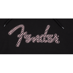 FENDER Felpa Con Cappuccio Spaghetti Logo Pink S