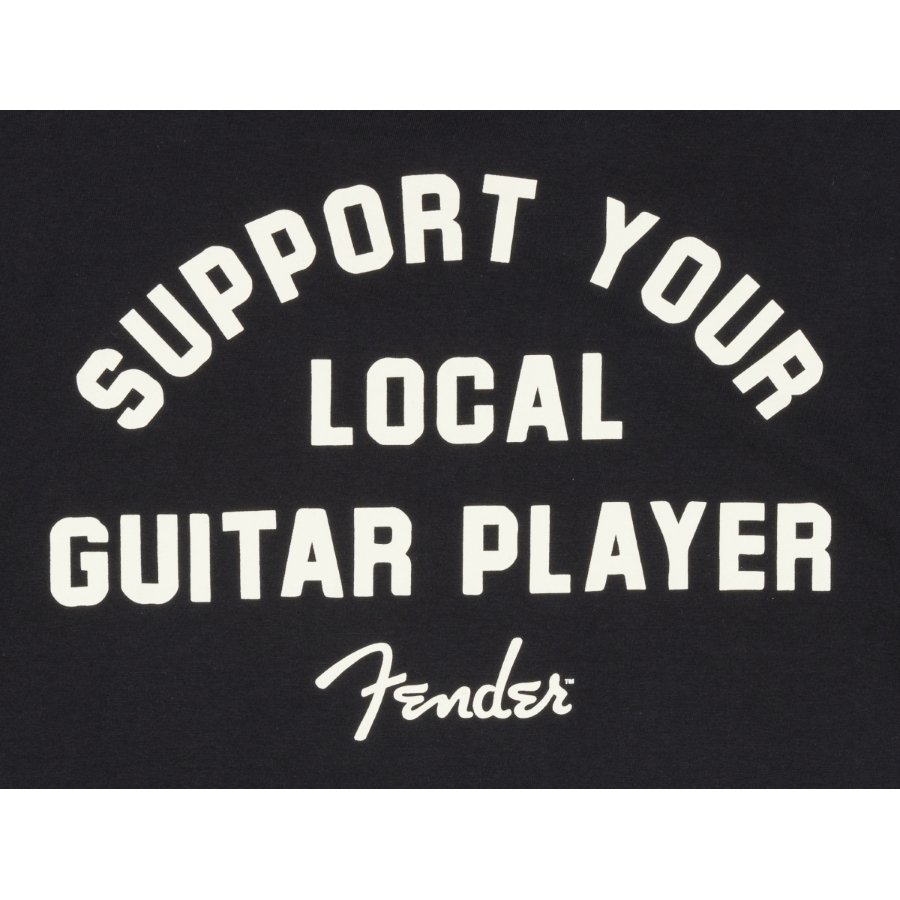 FENDER Maglietta Support Your Local Guitar Player Nero M