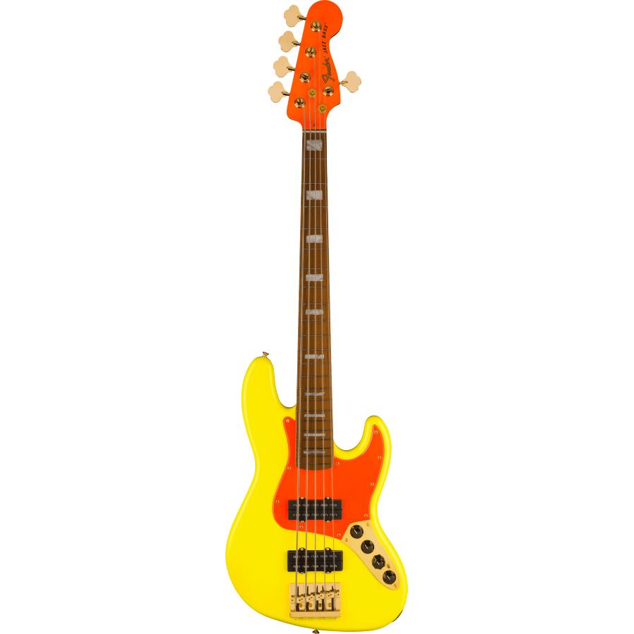 Fender MonoNeon Jazz Bass V Neon Yellow