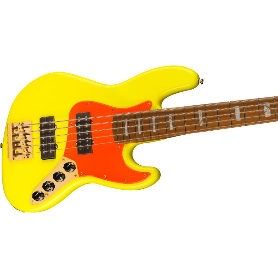 Fender MonoNeon Jazz Bass V Neon Yellow