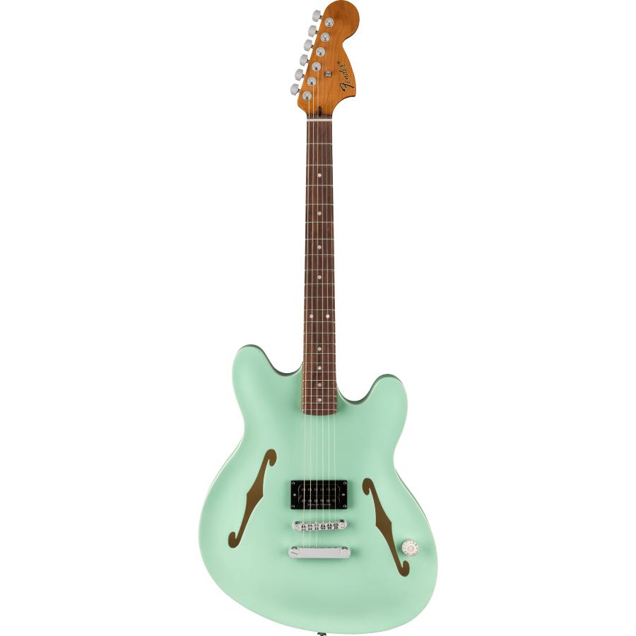 Fender Tom DeLonge Starcaster Chrome Hardware Satin Surf Green