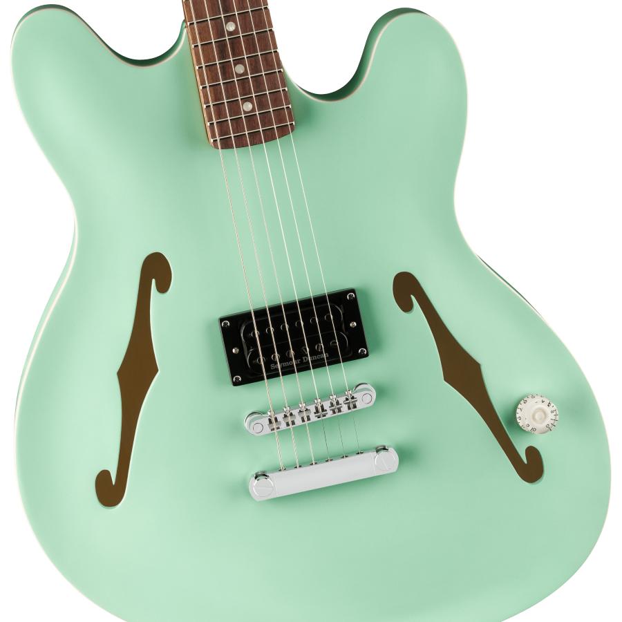 Fender Tom DeLonge Starcaster Chrome Hardware Satin Surf Green