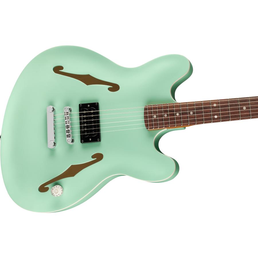Fender Tom DeLonge Starcaster Chrome Hardware Satin Surf Green
