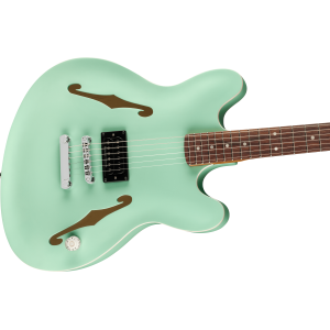 Fender Tom DeLonge Starcaster Chrome Hardware Satin Surf Green