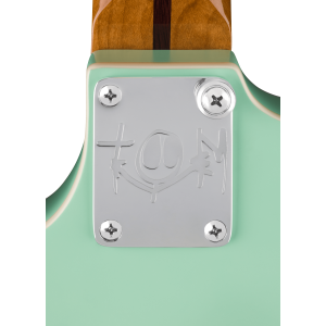 Fender Tom DeLonge Starcaster Chrome Hardware Satin Surf Green
