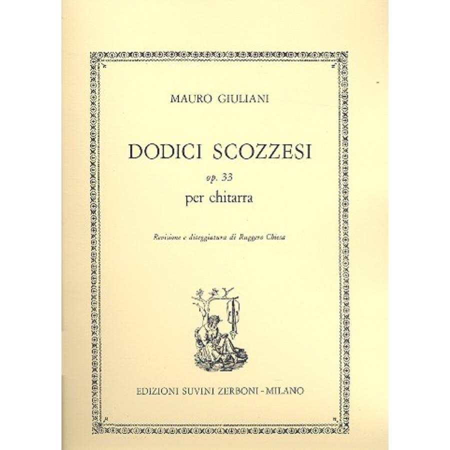 GIULIANI Dodici Scozzesi Sc 33 Per Chitarra