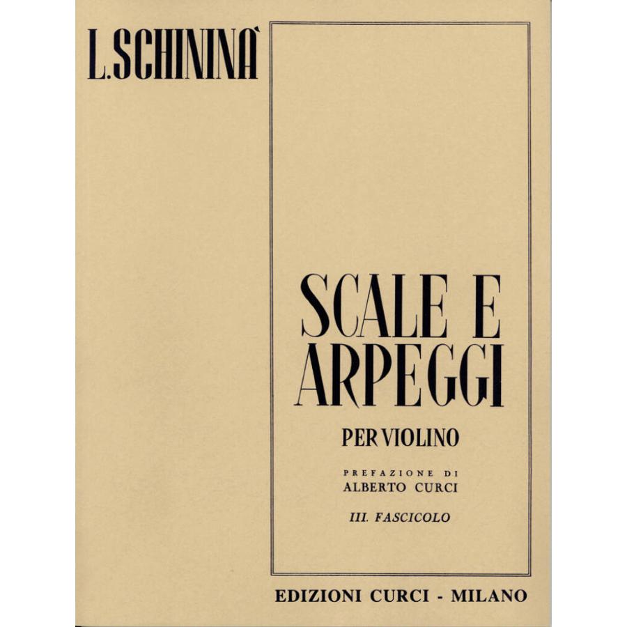 Schinina' Scale E Arpeggi Per Violino Fascicolo 3