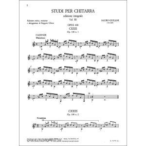 Giuliani Studi Vol.3 Op.100-111-139