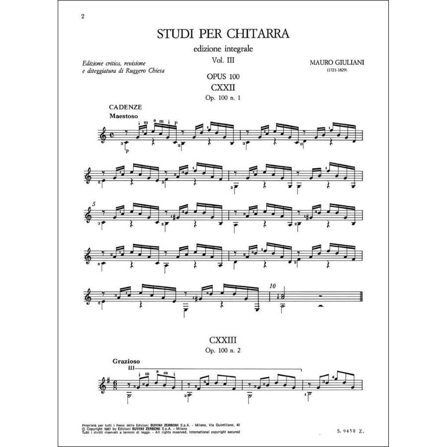 Giuliani Studi Vol.3 Op.100-111-139