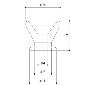 GOTOH EP B2 C Bottoni per tracolla