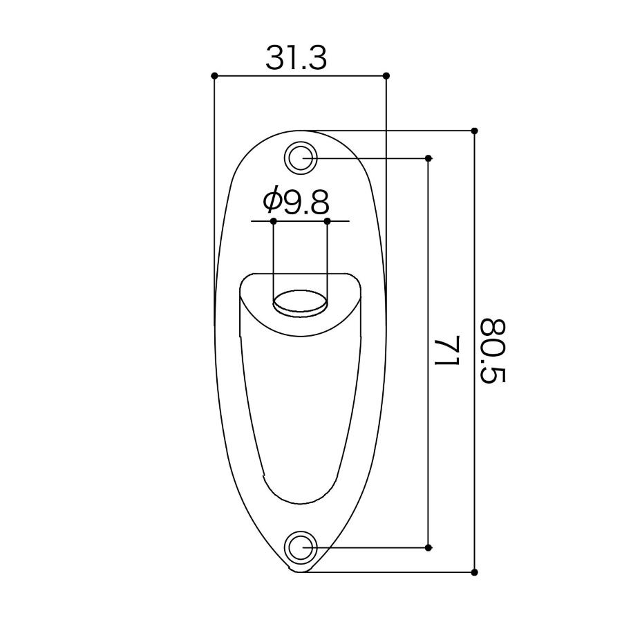 GOTOH JCS 1 C Jack cover sagomata in metallo