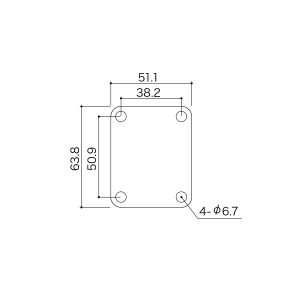 GOTOH NBS 3 CK Neck plate in metallo
