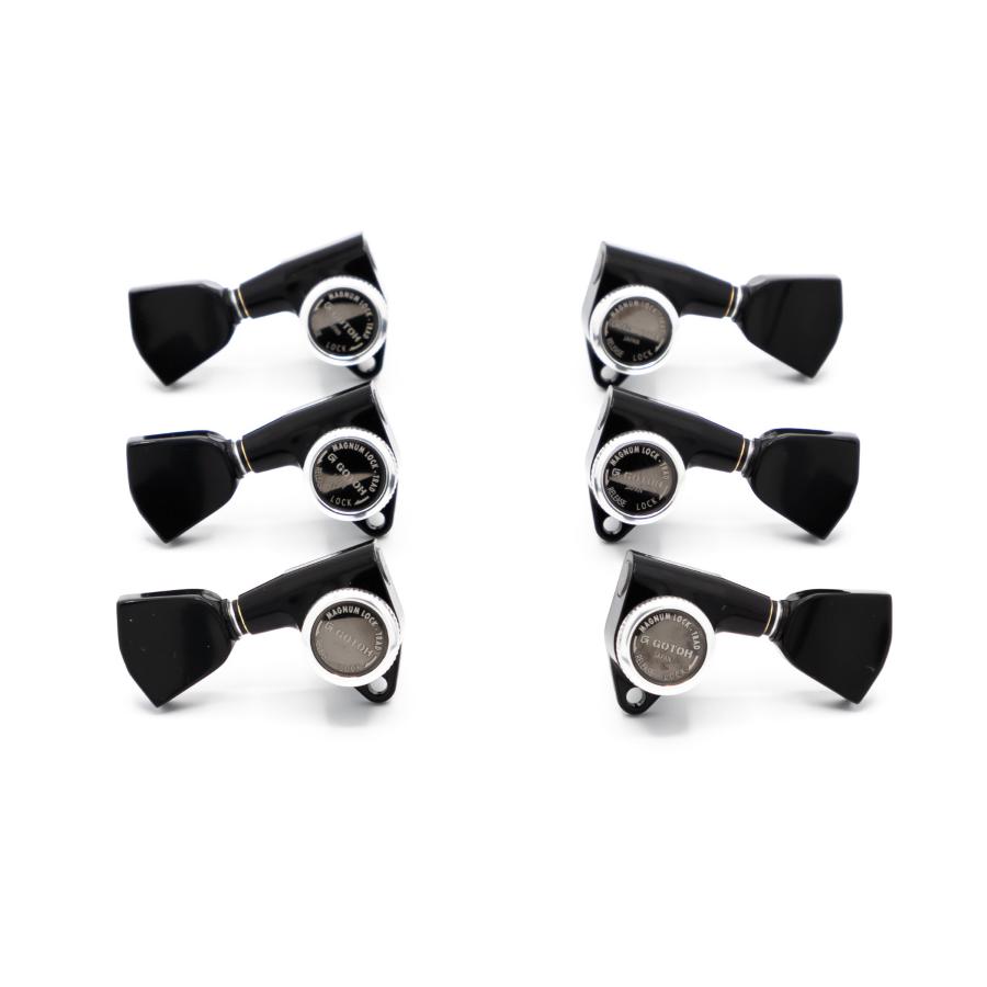 GOTOH SG301MGT 04 LRB Meccaniche Locking 3L+3R Black