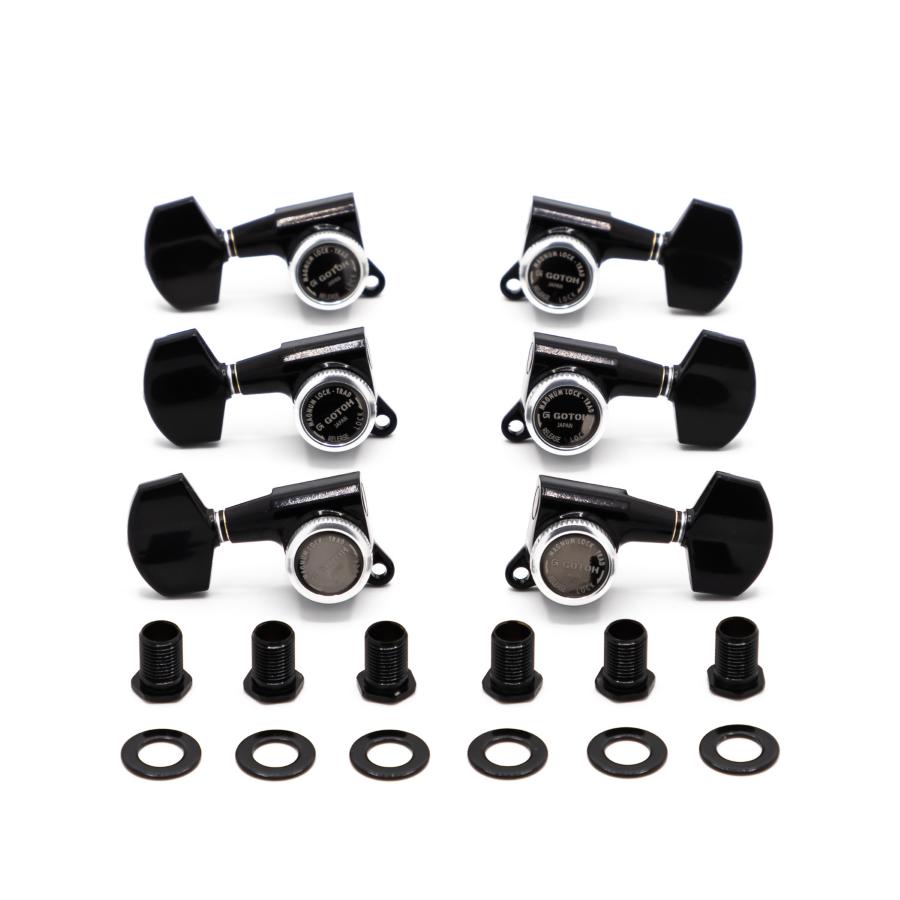 GOTOH SG381MGT 01 LRB Meccaniche Locking 3L+3R Black