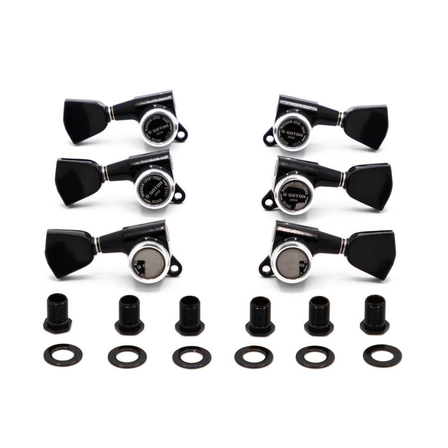 GOTOH SG381MGT 04 LRB Meccaniche Locking 3L+3R Black