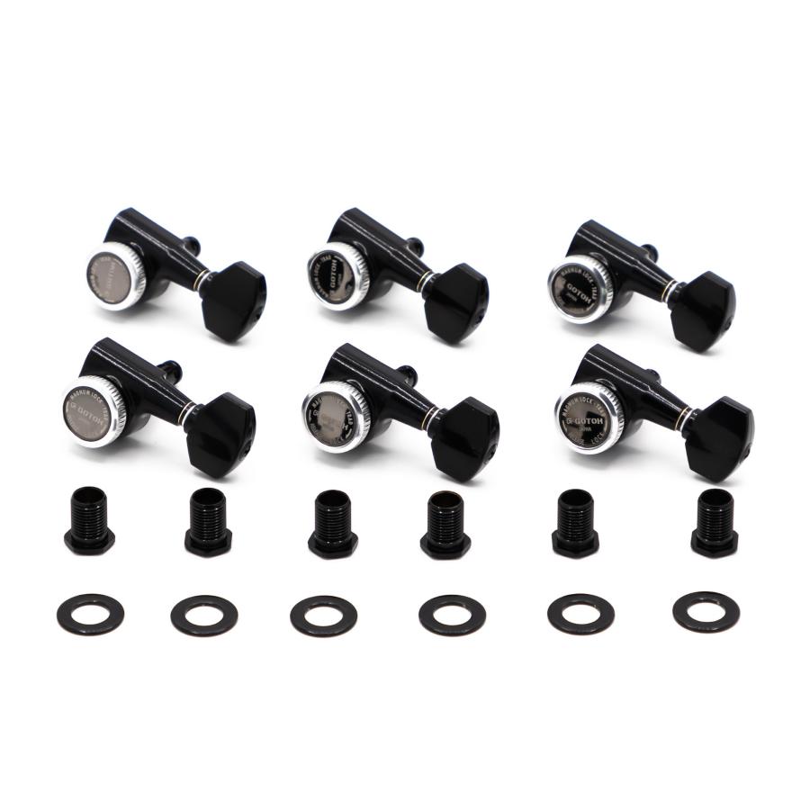 GOTOH SG381MGT 07 LB Meccaniche Locking 6L Black