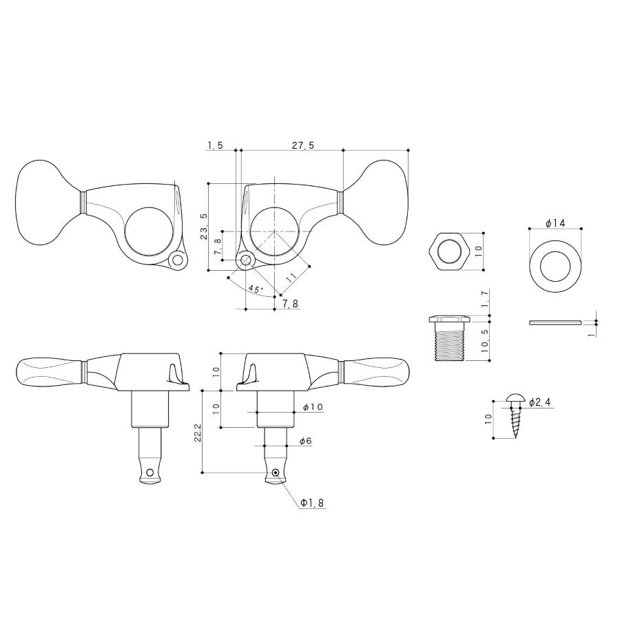 GOTOH SGL510Z L5 LRCK meccaniche 3+3