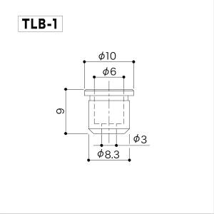 GOTOH TLB 1 C Boccole per corde passanti chitarra