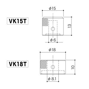 GOTOH VK15T VK18T CK Manopola
